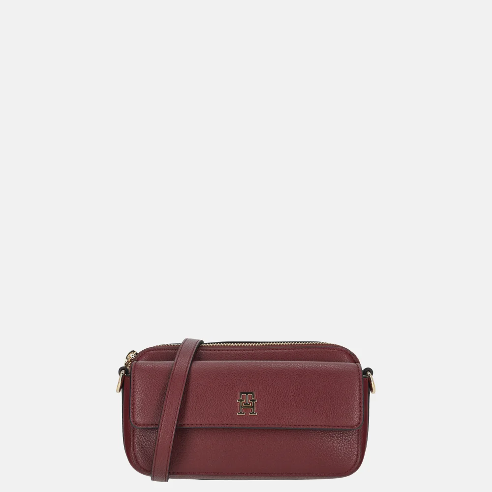 Tommy Hilfiger Icon crossbody tas velvet maroon