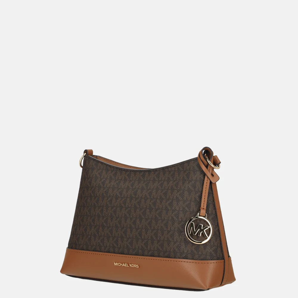Michael Kors crossbody tas S brown/acorn bij Duifhuizen