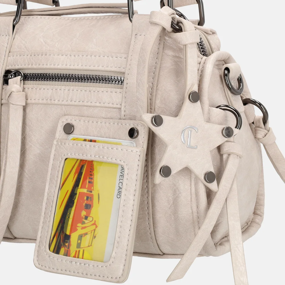 Charm London Berlin handtas S creme bij Duifhuizen