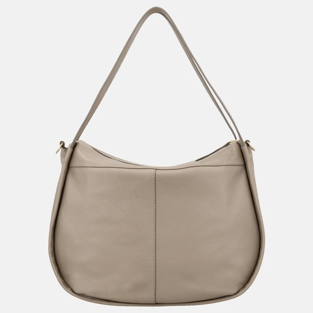 Loulou Essentiels Lou schoudertas soft sepia bij Duifhuizen