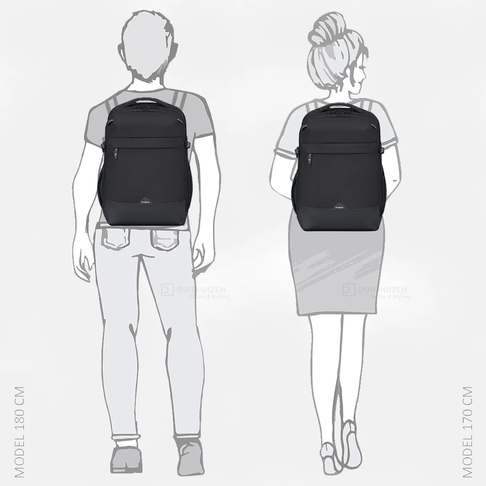 Samsonite Roadseeker laptoprugzak L 17 inch expandable deep black bij Duifhuizen