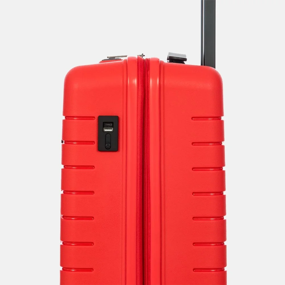 Bric's Ulisse Expandable handbagage koffer 55 cm red bij Duifhuizen