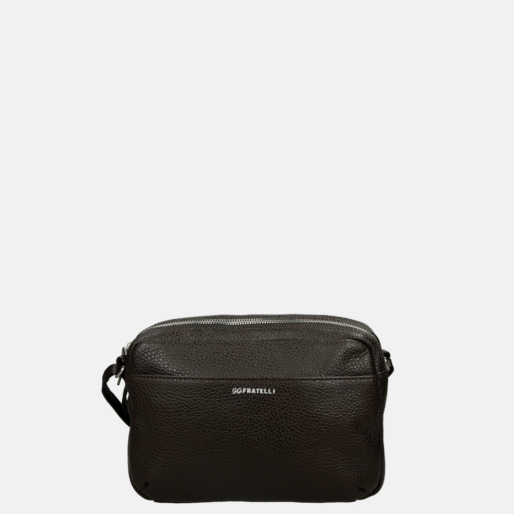 Gigi Fratelli Romance crossbody tas Espresso bij Duifhuizen