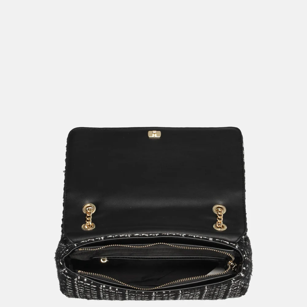 Valentino Bags Tweed crossbody tas nero/multicolour bij Duifhuizen