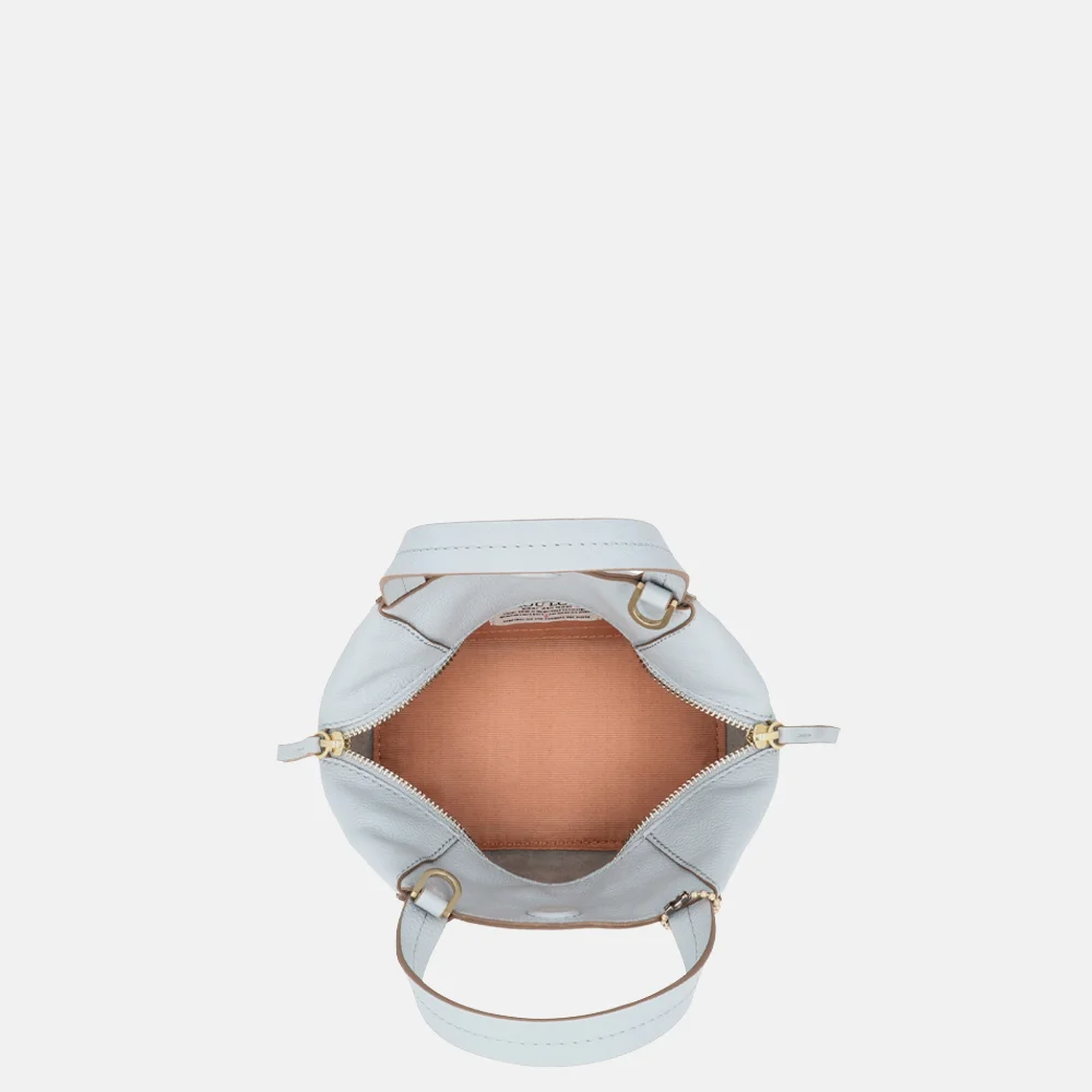 Loulou Essentiels Elodie handtas blue aura bij Duifhuizen