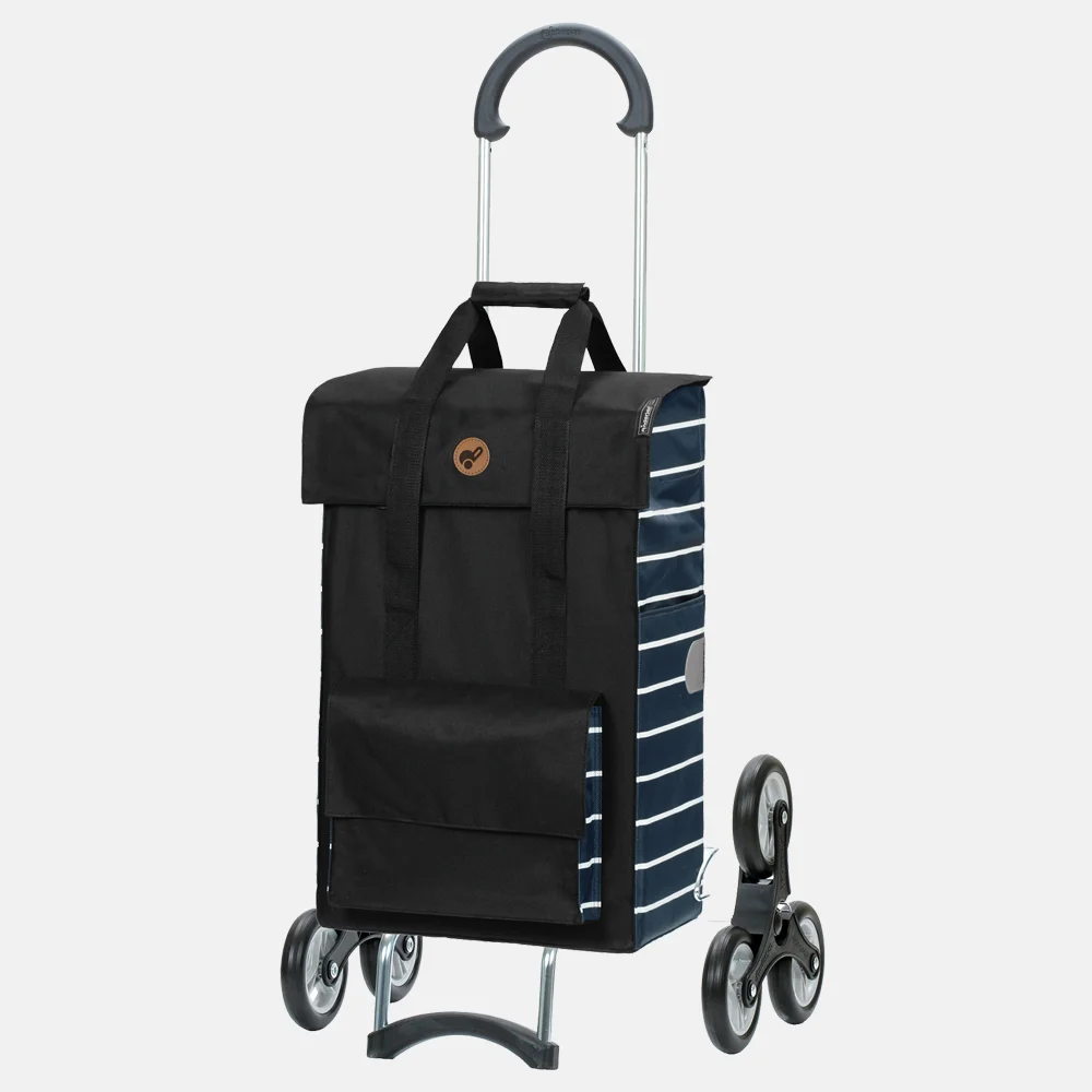 Andersen royal shopper Janne boodschappentrolley blauw bij Duifhuizen