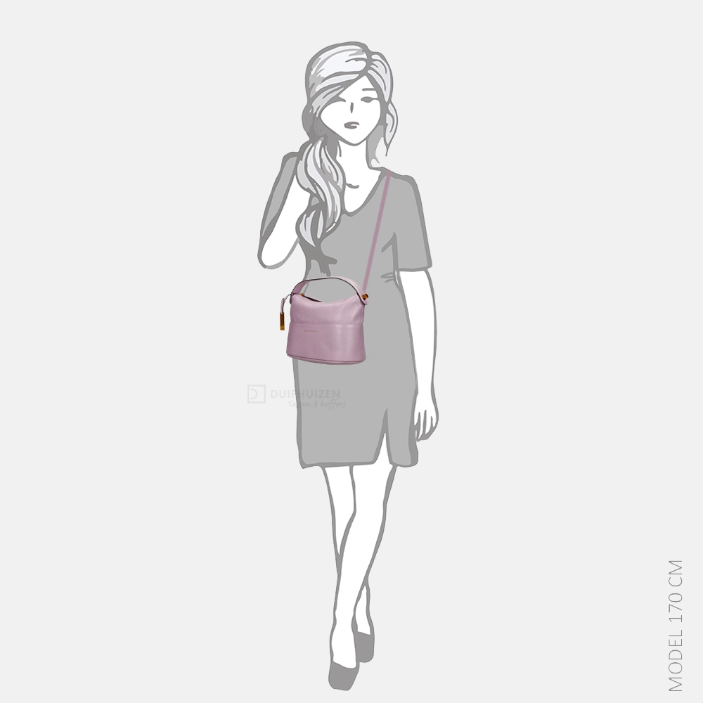 Smaak Amsterdam Kim crossbody tas lavender bij Duifhuizen