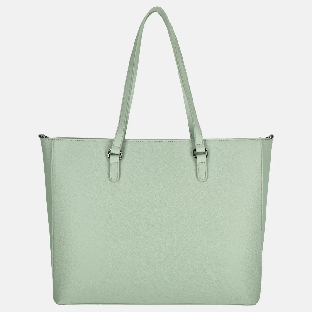 Duifhuizen Saffiano shopper L pistachio bij Duifhuizen