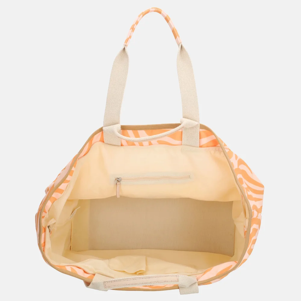 Zebra Trends strandtas zebra orange bij Duifhuizen