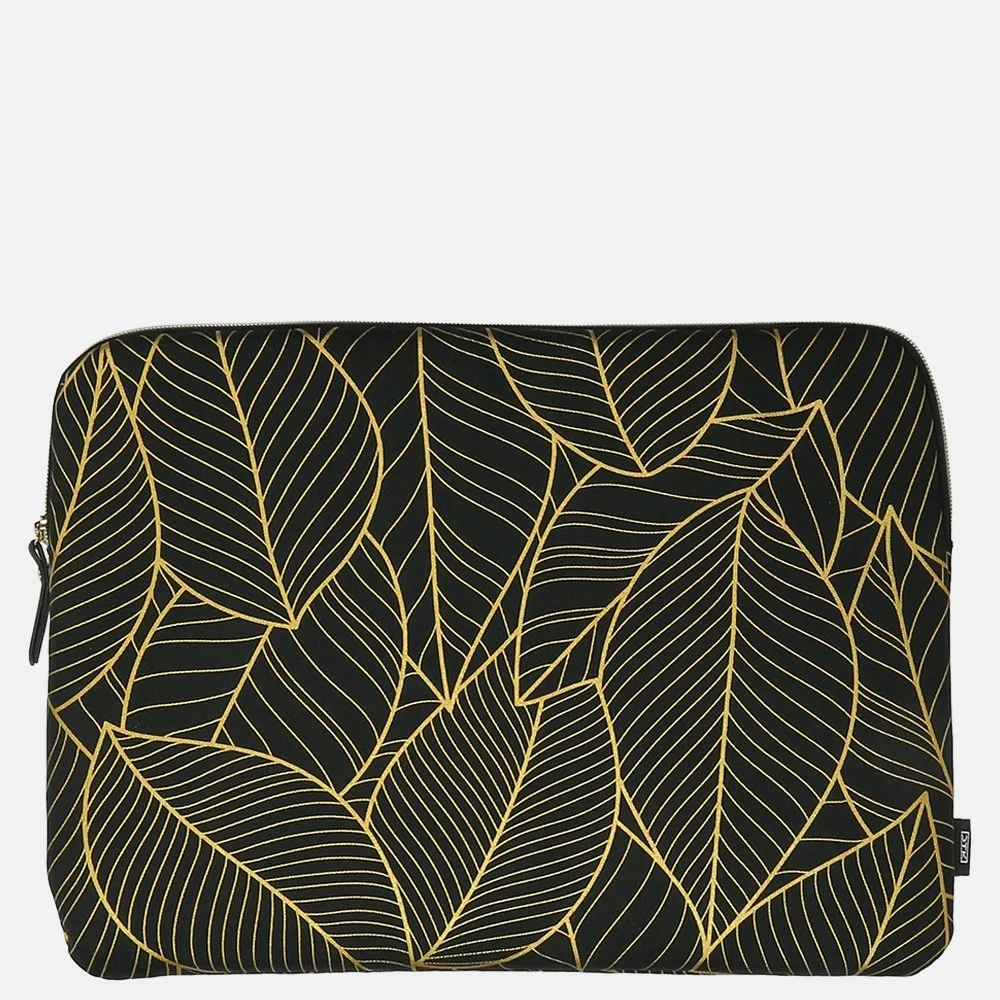 Duifhuizen laptophoes 15 inch zwart goud blad