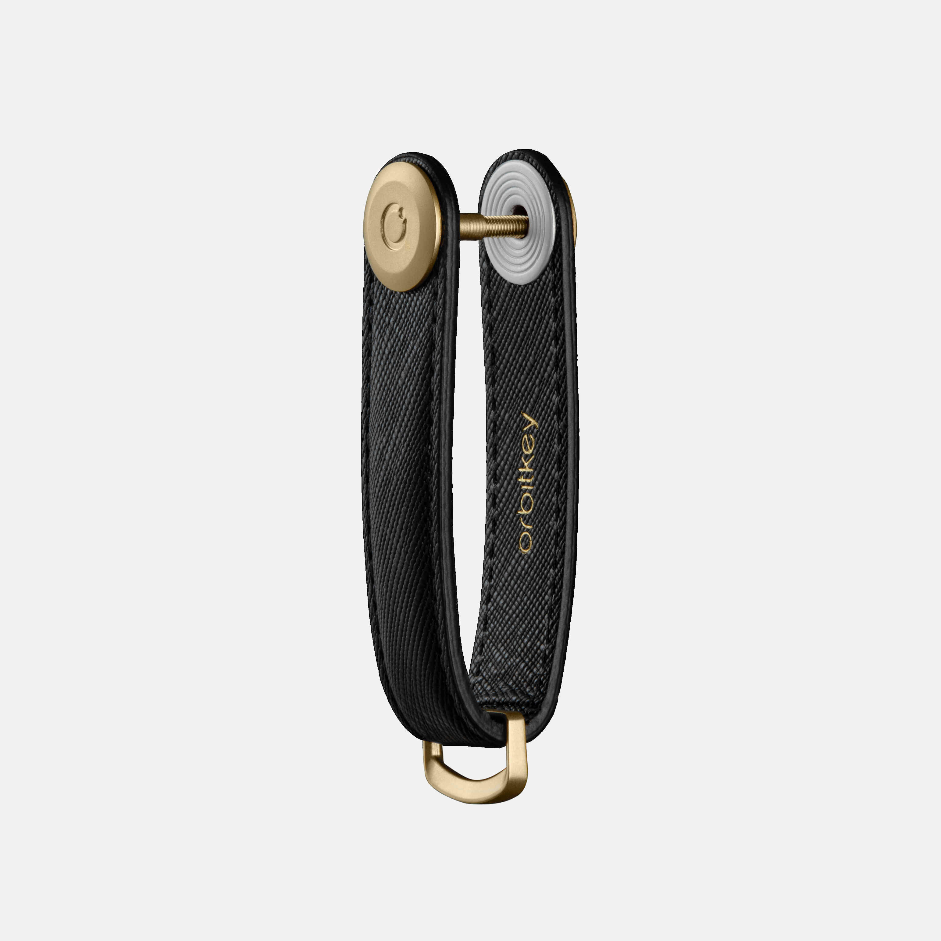 Orbitkey Key Organizer 2.0 Saffiano liquorice black bij Duifhuizen