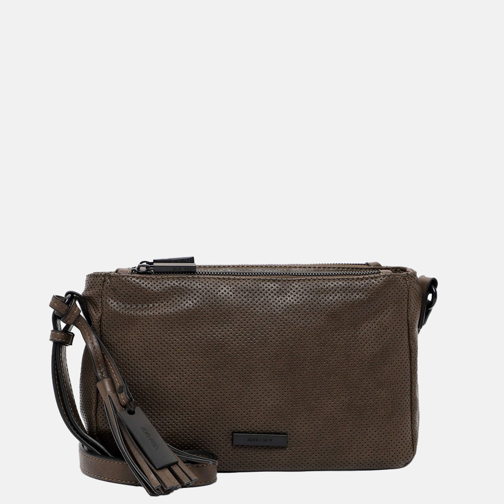 Suri Frey Celly crossbody tas mud bij Duifhuizen
