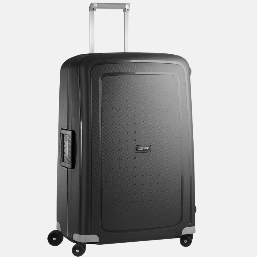 Samsonite S'Cure spinner 75 cm black bij Duifhuizen