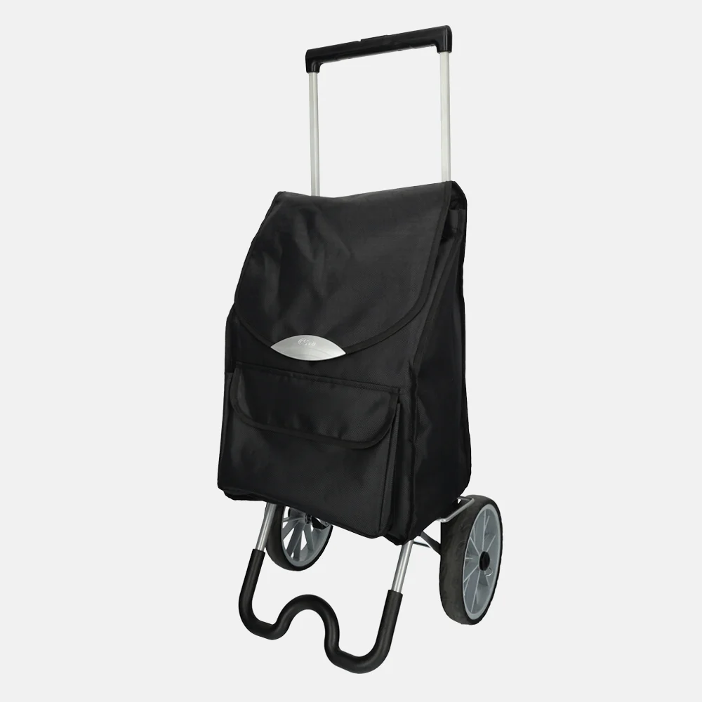 Secc boodschappentrolley zwart bij Duifhuizen