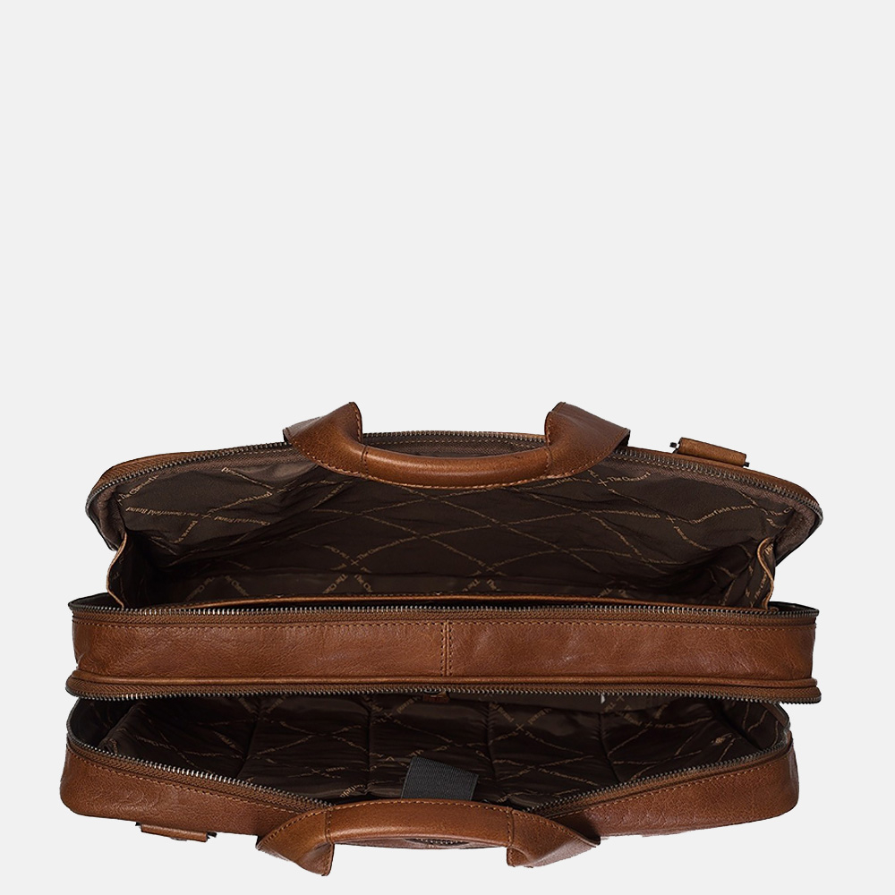 Chesterfield Manuel laptoptas 15.4 inch cognac bij Duifhuizen