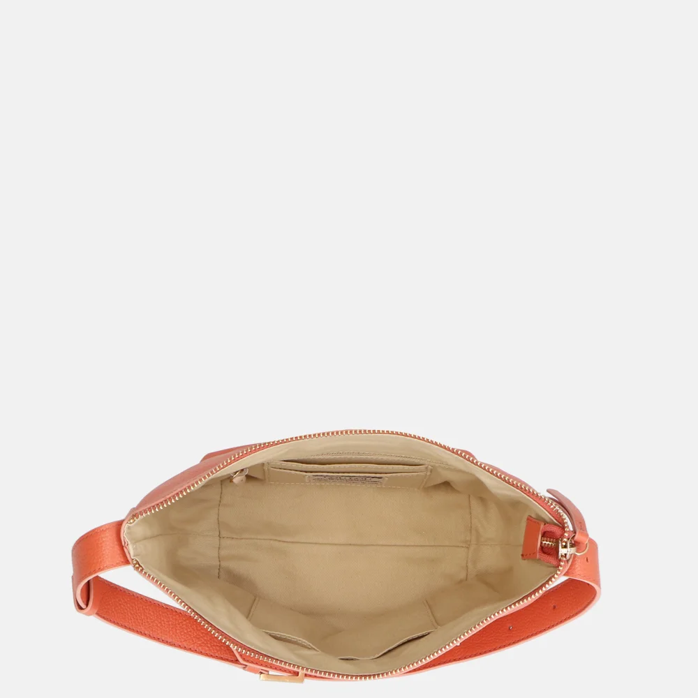 Loulou Essentiels Marie handtas apricot bij Duifhuizen