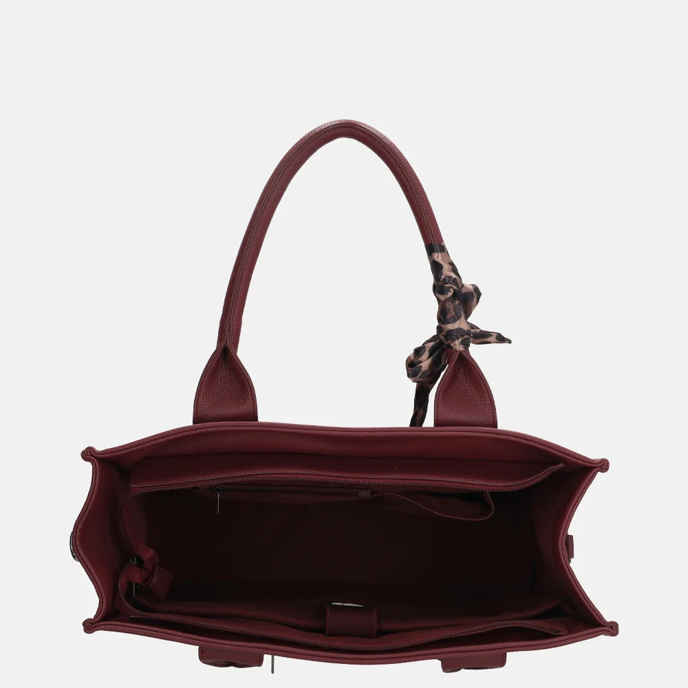 Charm London laptoptas 15 inch bordeaux bij Duifhuizen