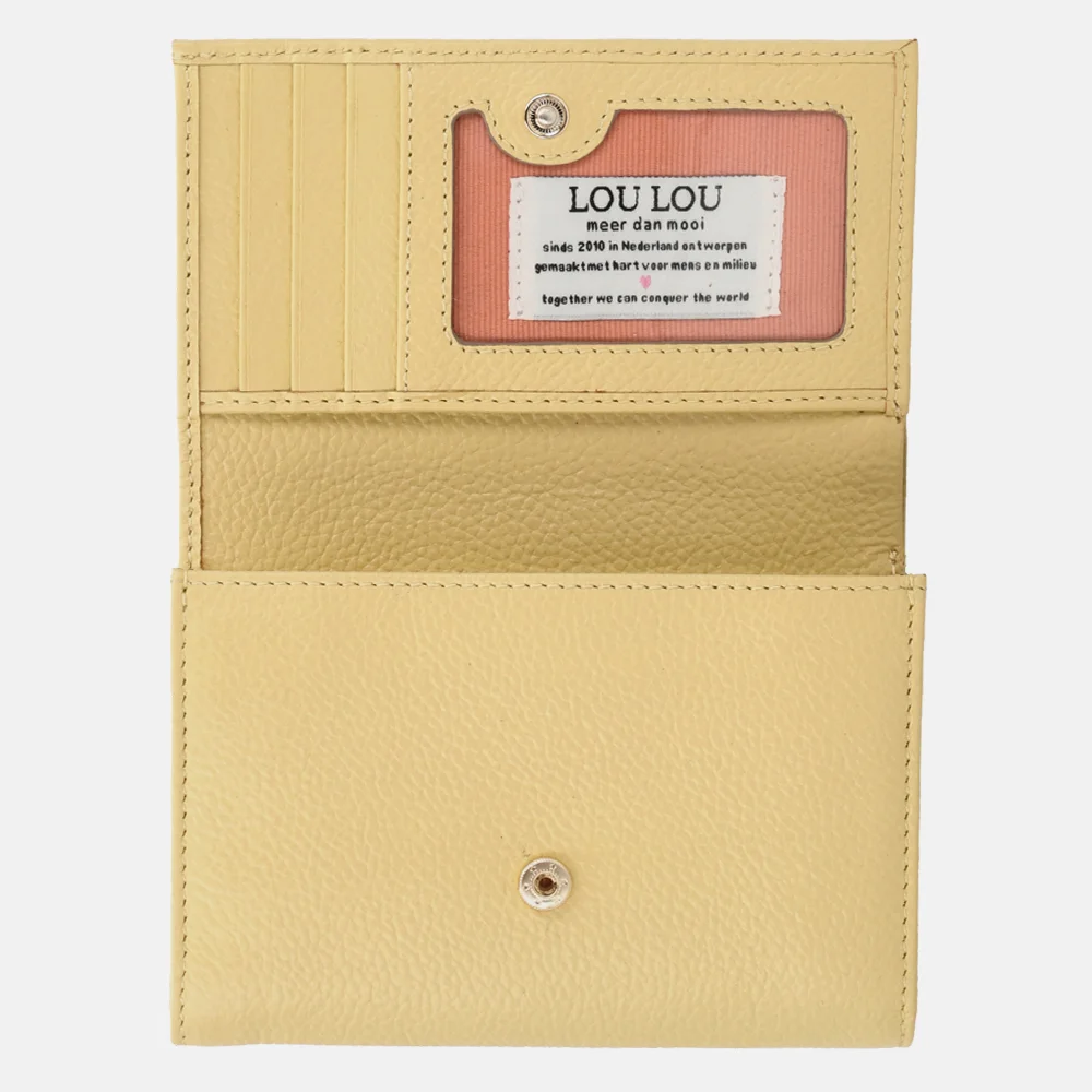 Loulou Essentiels Petite Fleur portemonnee S sorbet yellow bij Duifhuizen