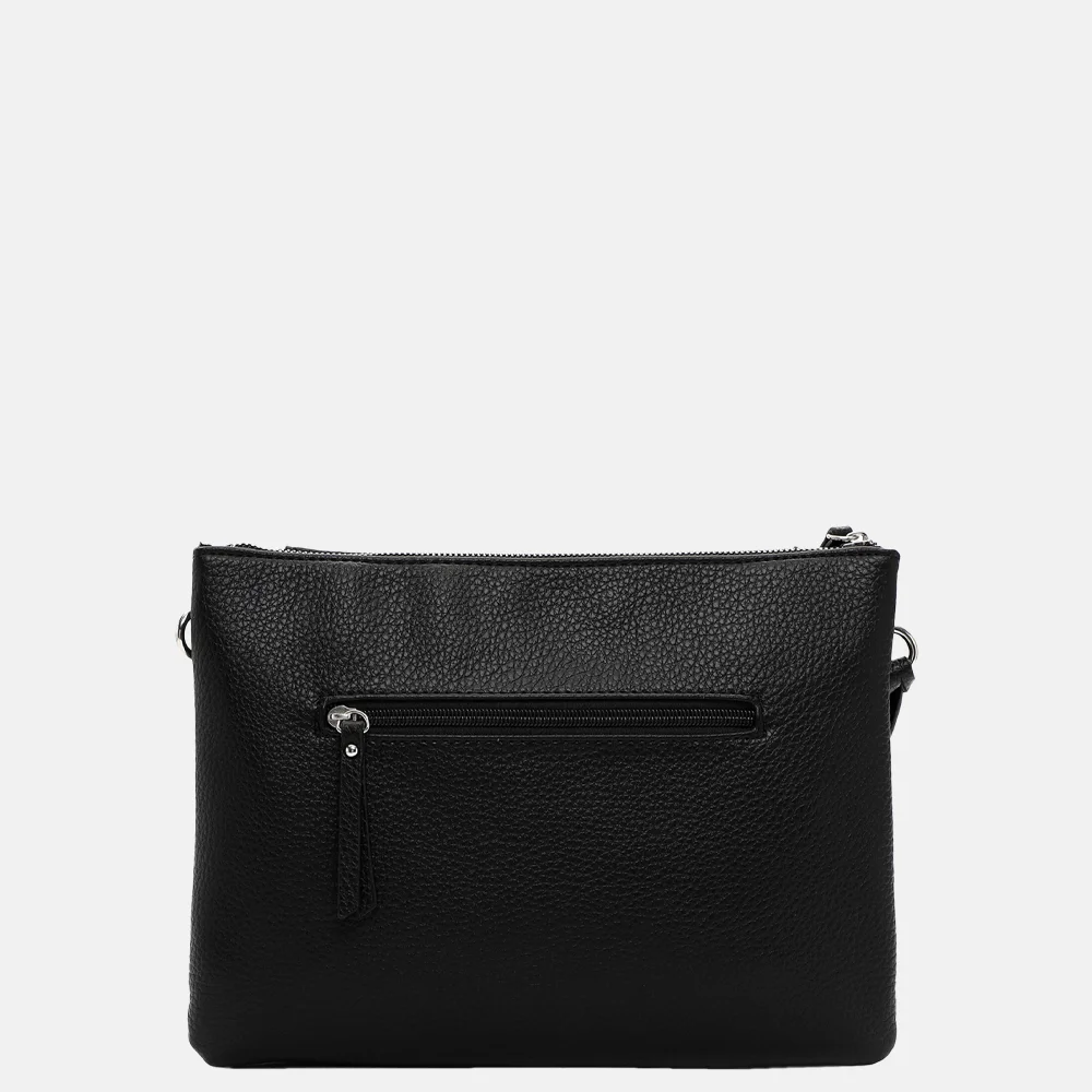 Emily & Noah Enna crossbody tas L black bij Duifhuizen