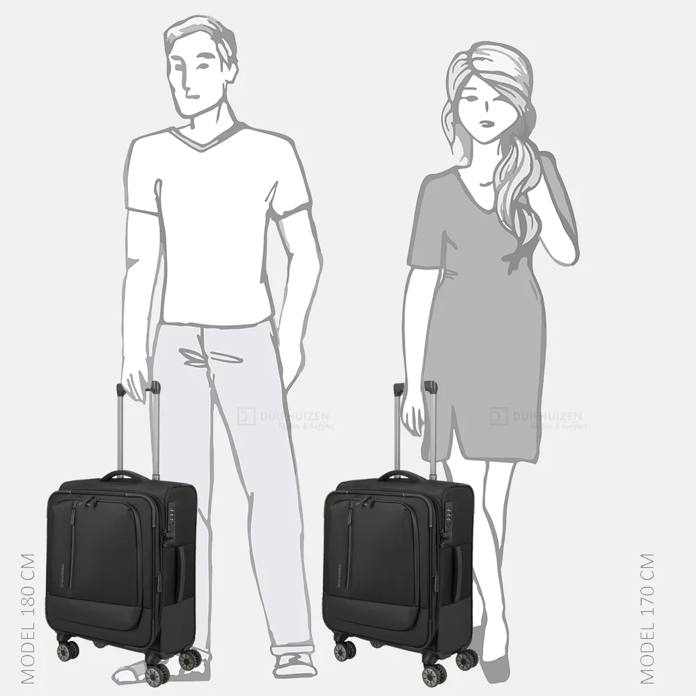 Travelite Crosslite 5.0 handbagage koffer 55 cm black bij Duifhuizen