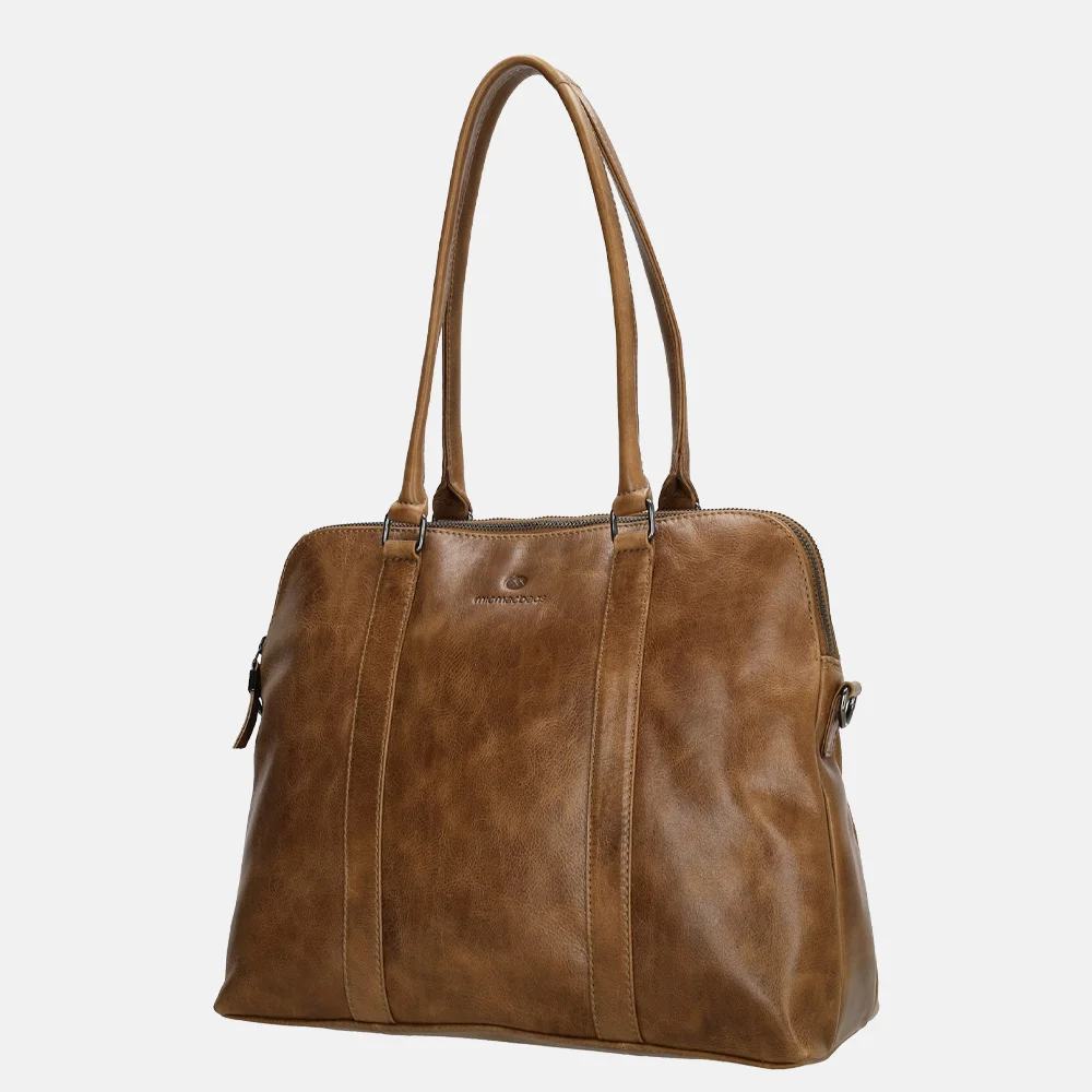 Micmacbags Porto shopper/laptoptas 13 inch bruin bij Duifhuizen