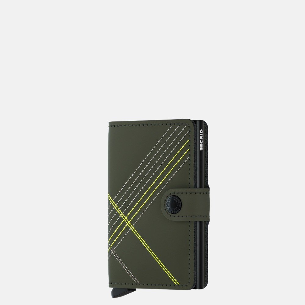 Secrid Miniwallet pasjeshouder stich linea lime