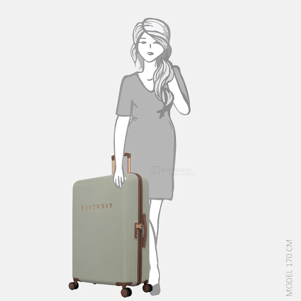 Suitsuit Fab Seventies reiskoffer 76 cm sustained grey bij Duifhuizen