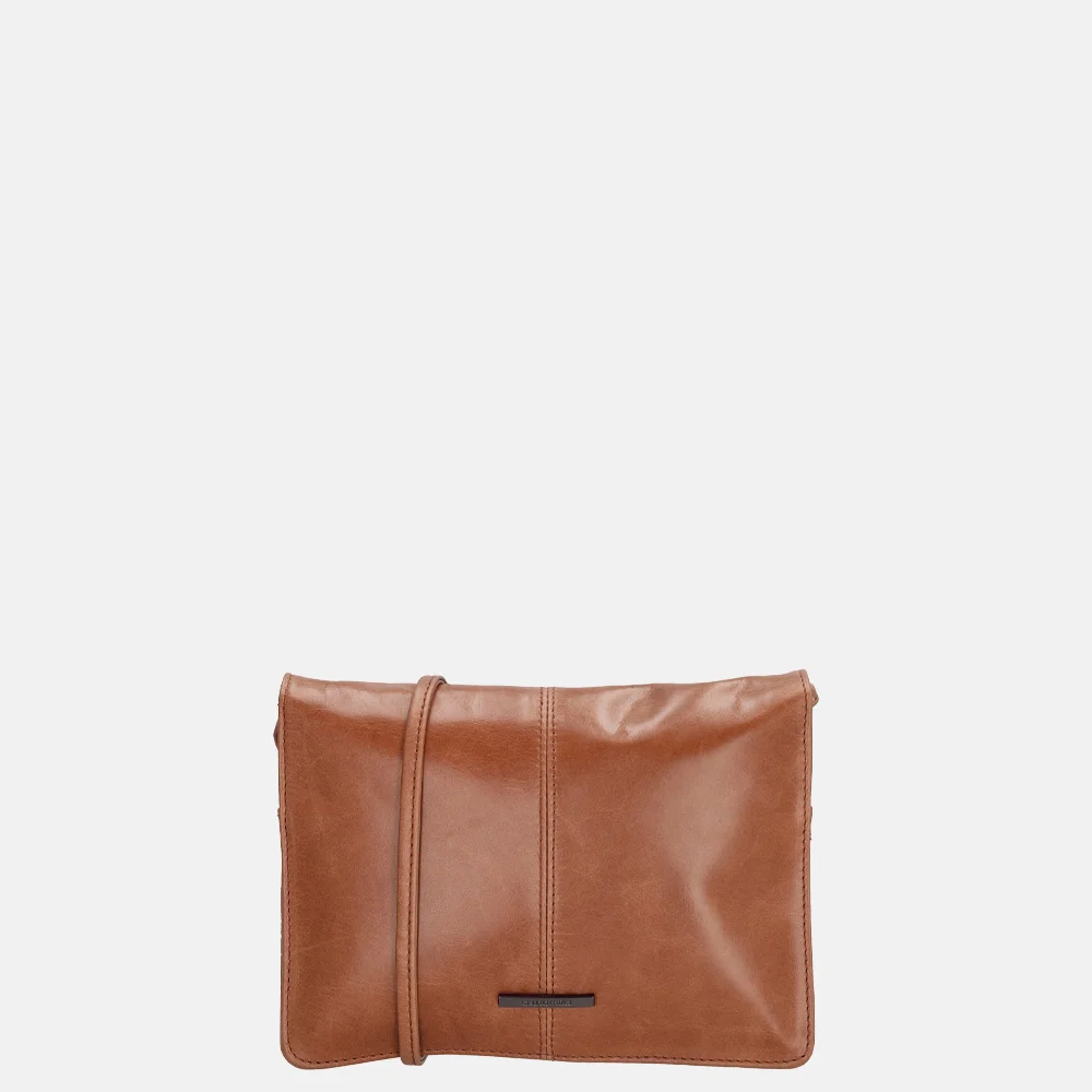 Claudio Ferrici Pelle Vecchia crossbody tas cognac bij Duifhuizen