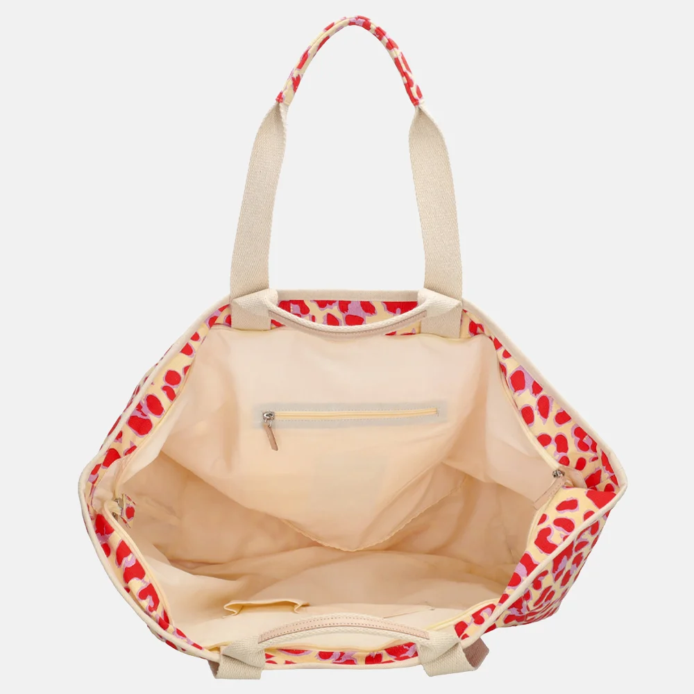 Zebra Trends strandtas luipaard print bij Duifhuizen
