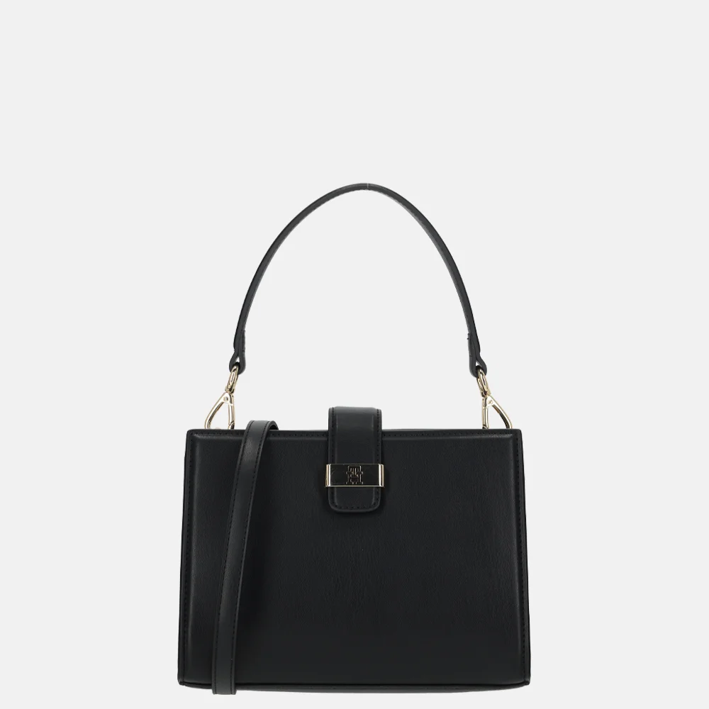 Tommy Hilfiger Heritage mini satchel handtas black bij Duifhuizen