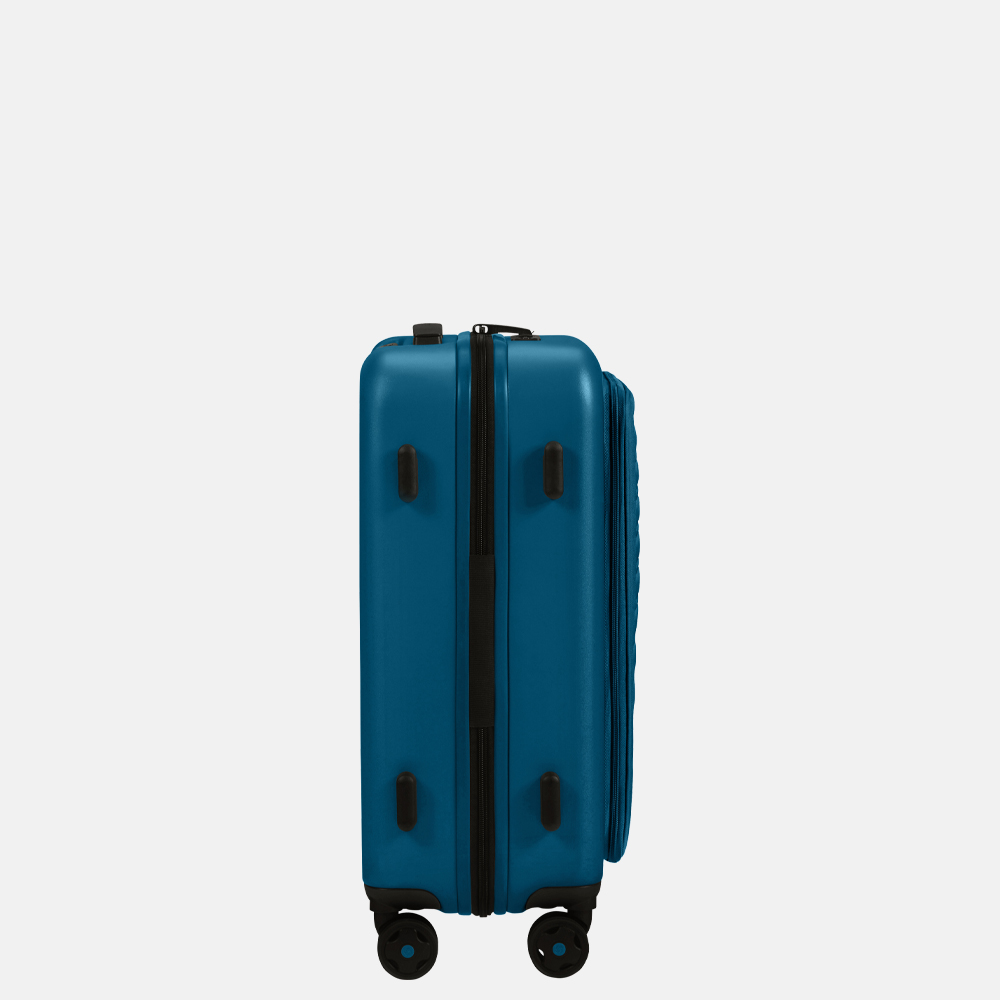 Samsonite StackD handbagage spinner 55 cm petrol bij Duifhuizen