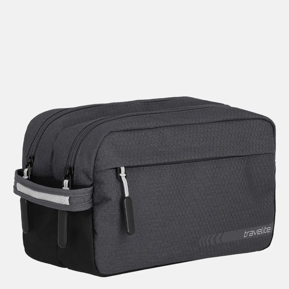 Travelite Kick Off toilettas dark anthracite bij Duifhuizen