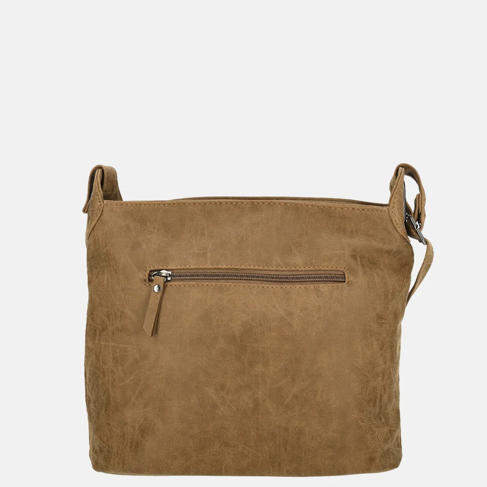 Enrico Benetti Josie crossbody tas camel bij Duifhuizen