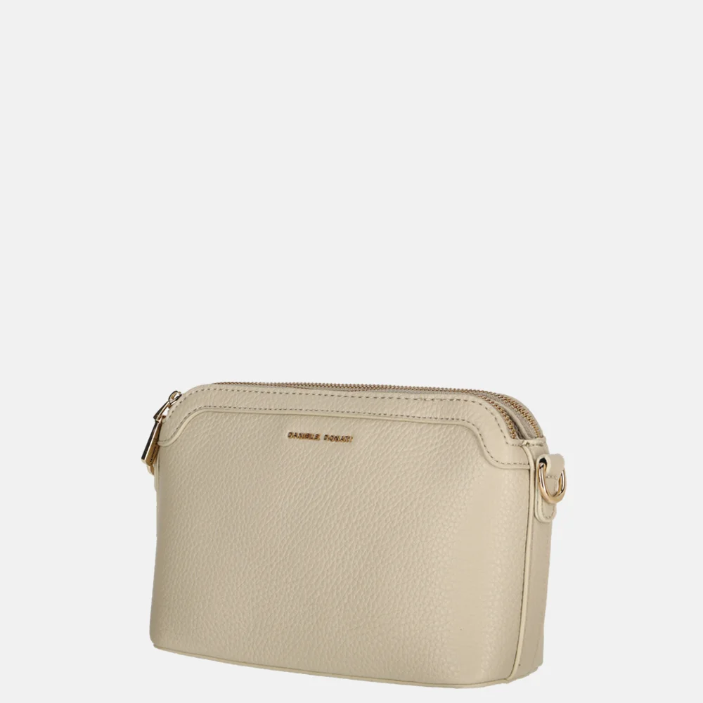 Daniele Donati crossbody tas light beige bij Duifhuizen