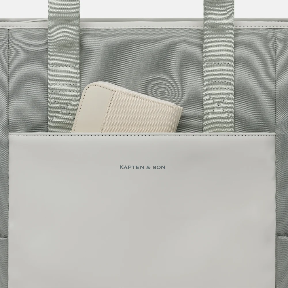 Kapten & Son Lindby Pro laptoprugzak muted sage bij Duifhuizen