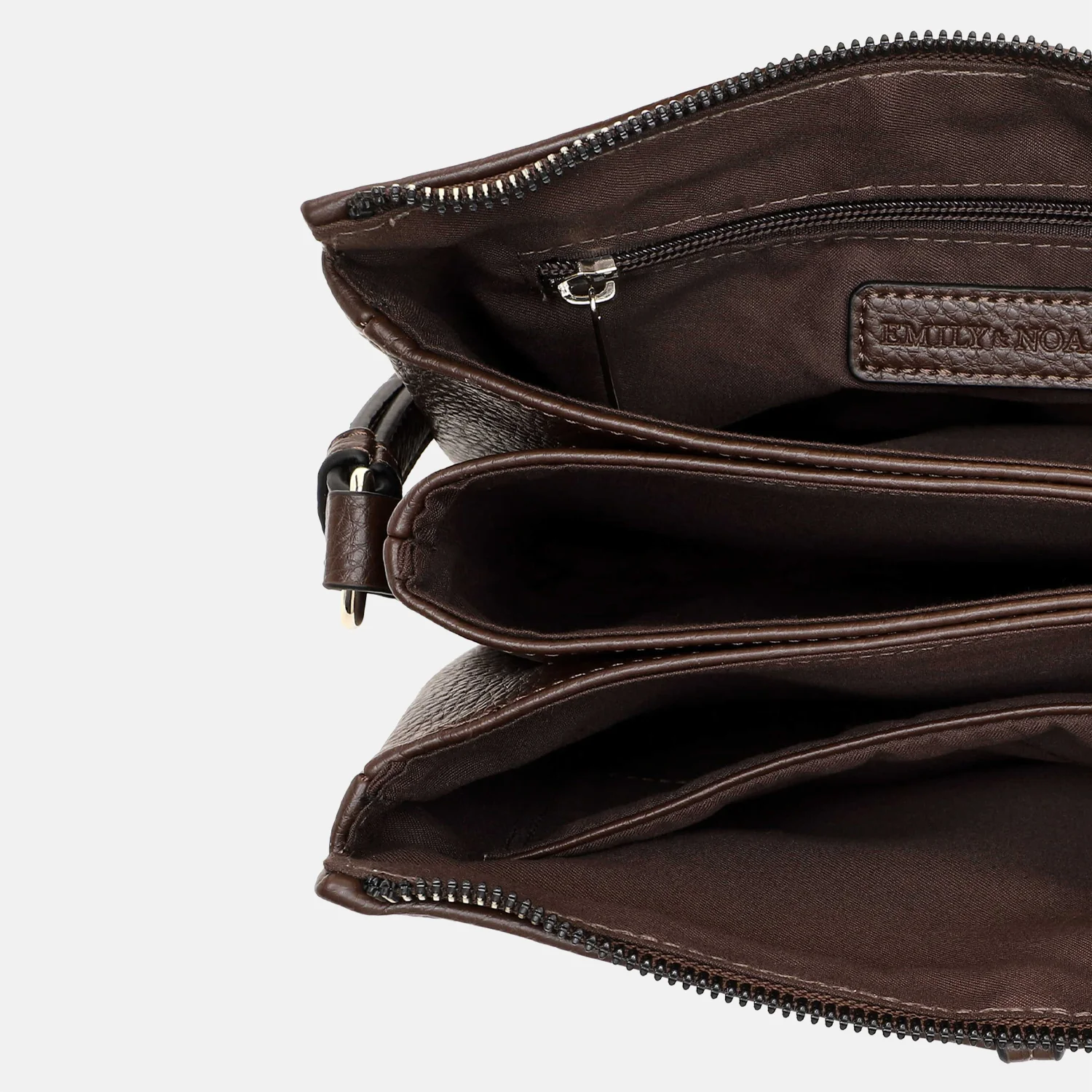 Emily & Noah Lewe crossbody tas brown bij Duifhuizen