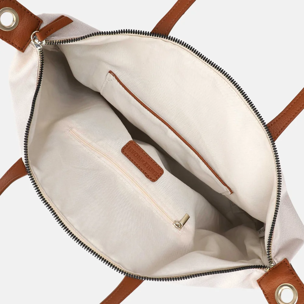 Emily & Noah Jarina shopper beige bij Duifhuizen