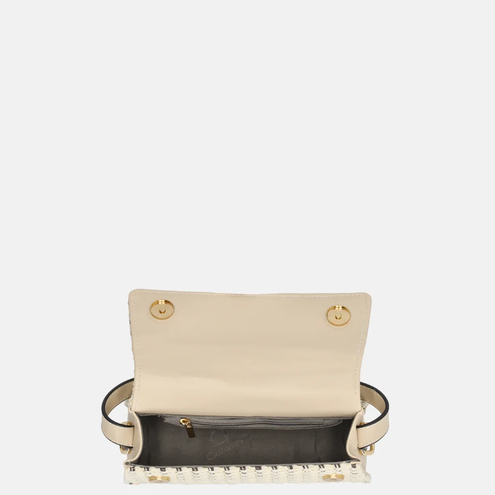 Firenze crossbody tas boucle beige bij Duifhuizen