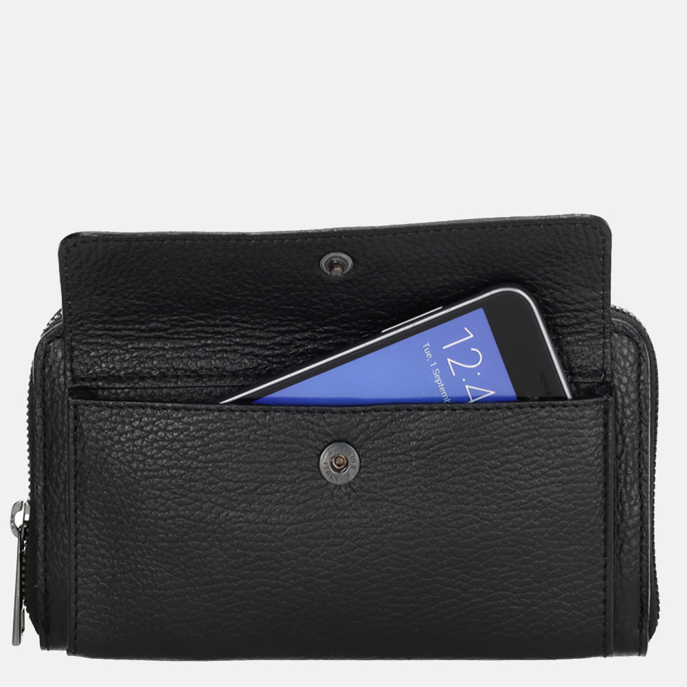 Charm London portemonnee/crossbody tas zwart bij Duifhuizen