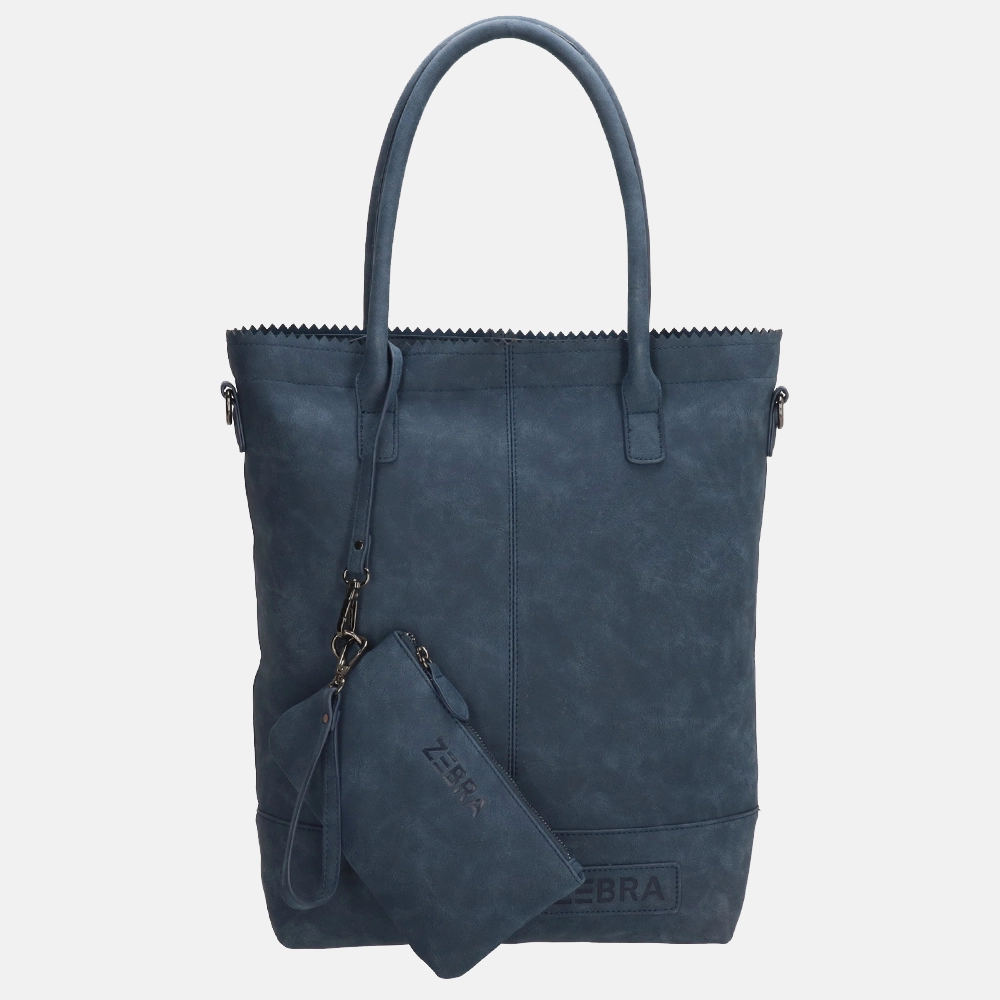 Zebra Trends shopper jeansblauw bij Duifhuizen