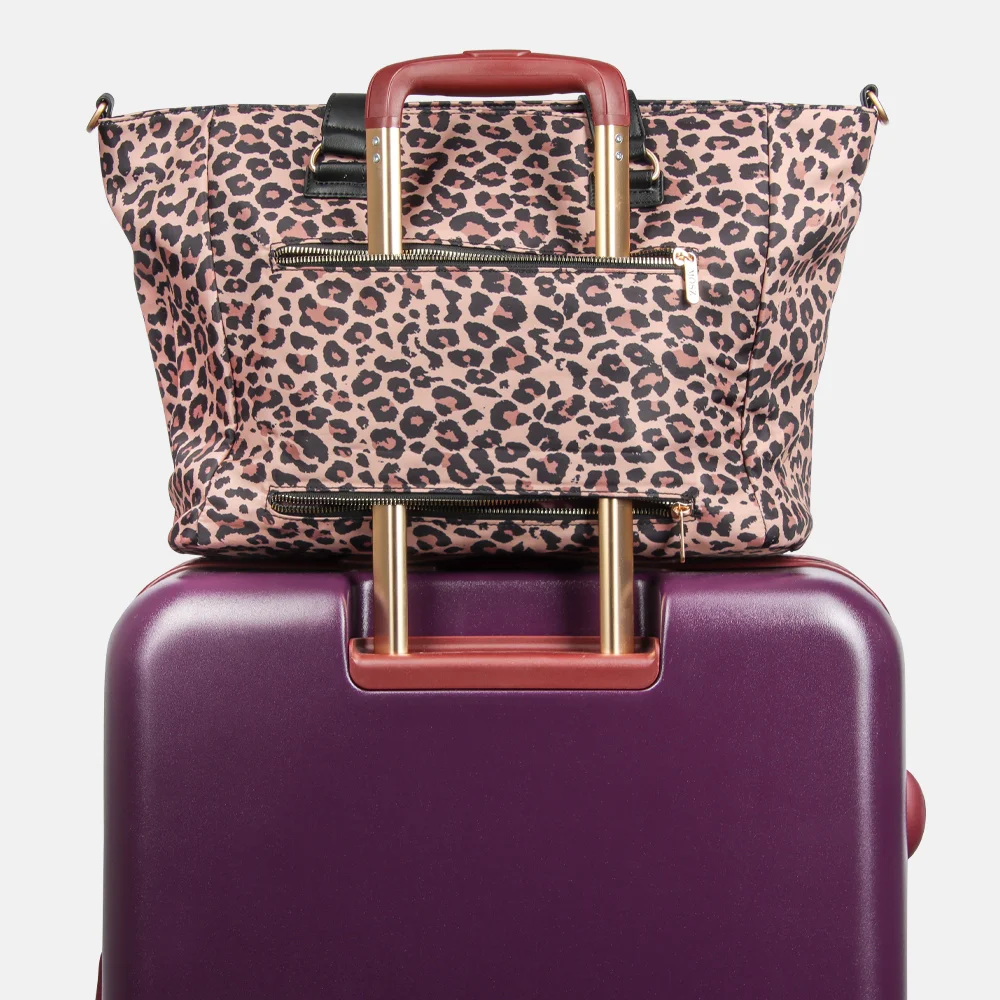 Mosz Denise laptoptas/shopper 15.6 inch leopard bij Duifhuizen
