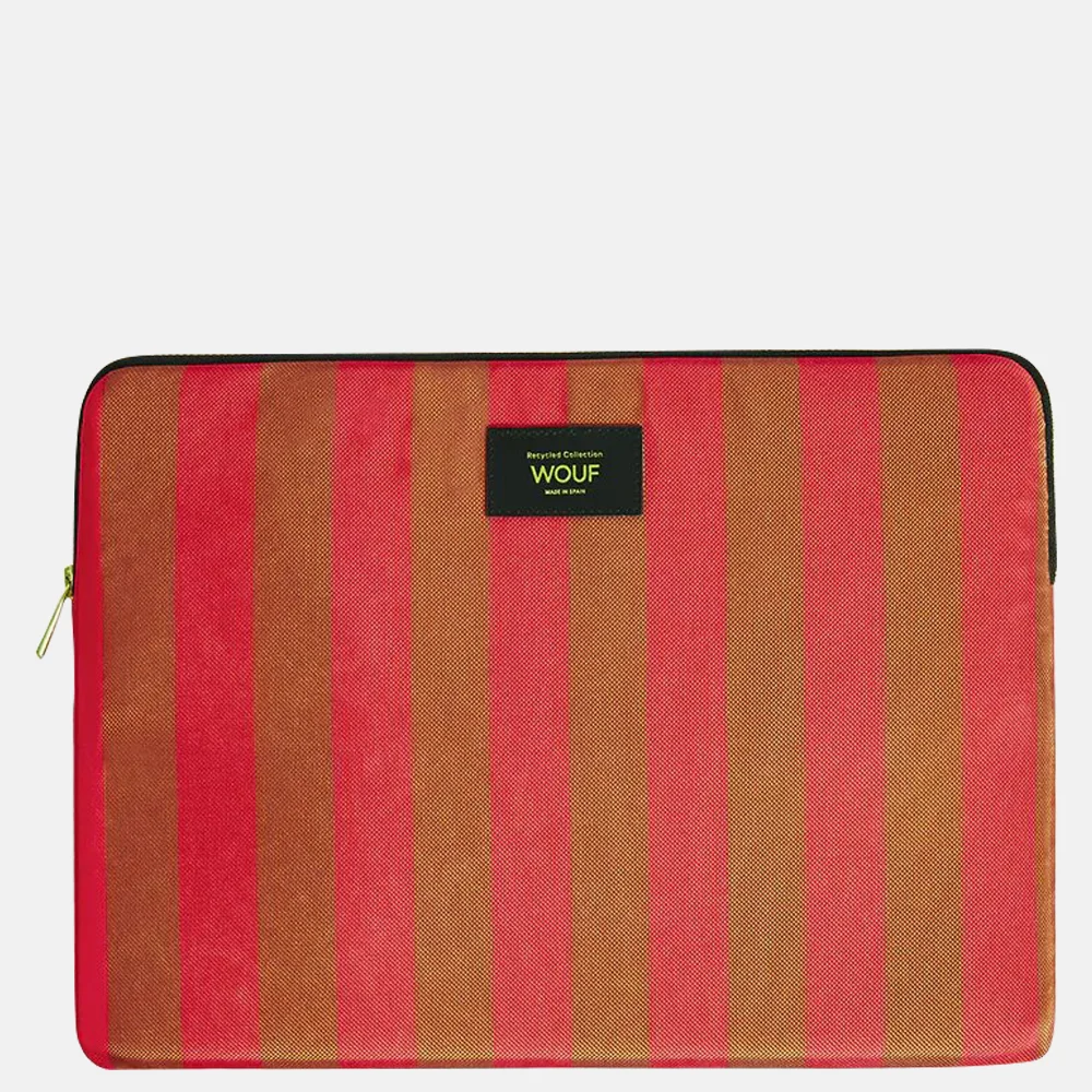 Wouf Pat laptophoes 15/16 inch streep