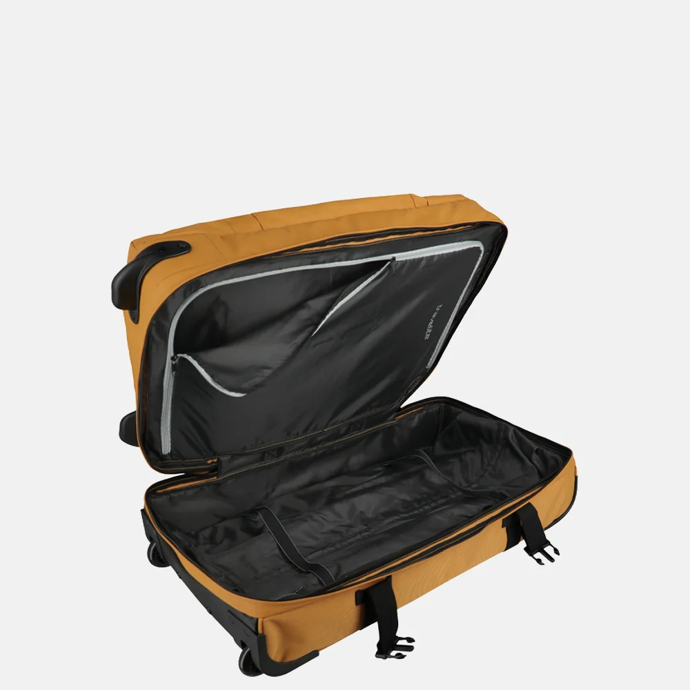 Travelite Bolonia wieltas M 63cm yellow bij Duifhuizen