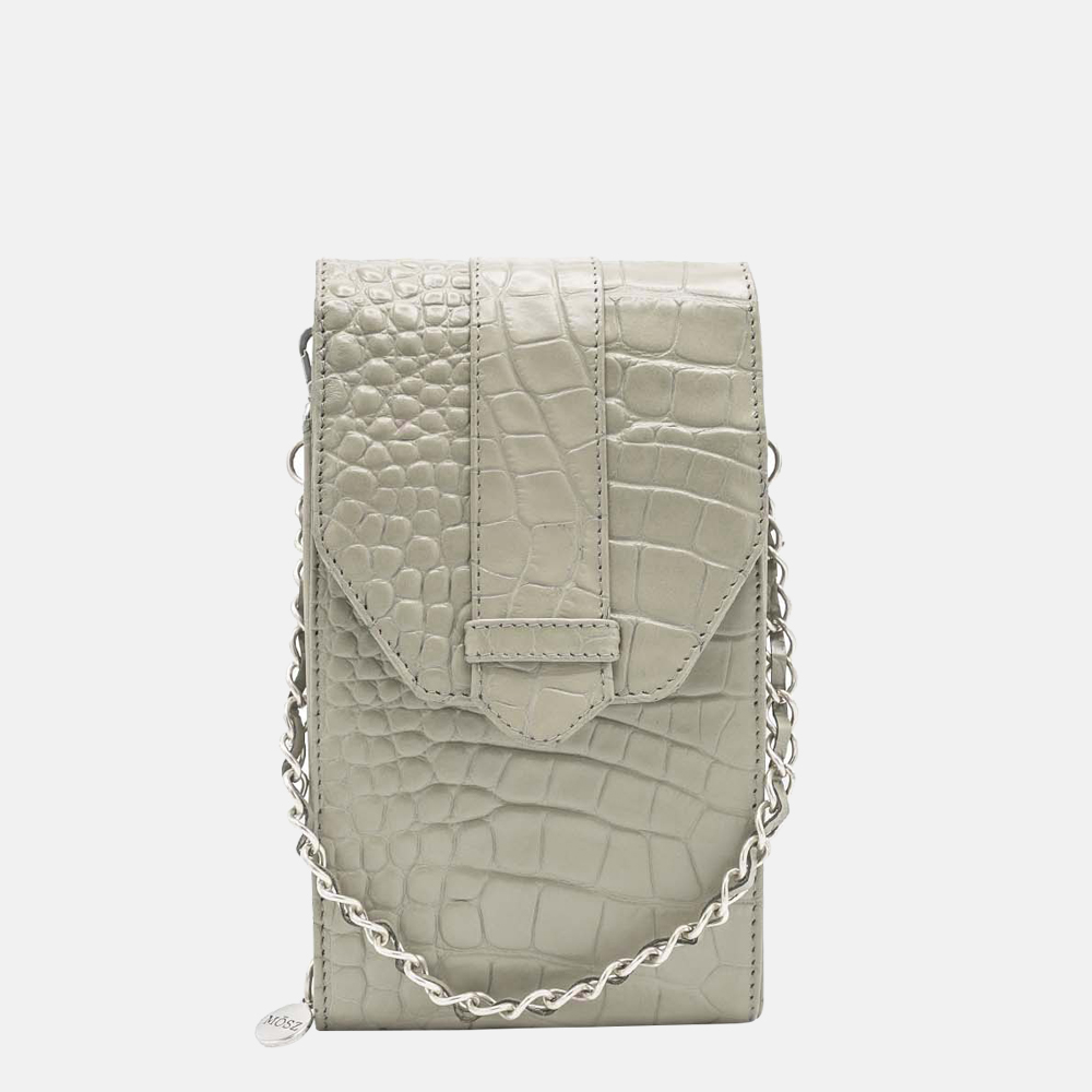 MŌSZ Phone-bag telefoontas croco taupe/silver