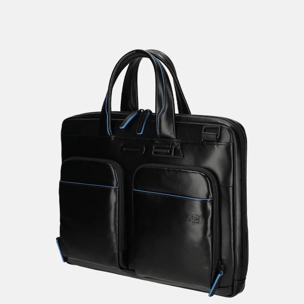 Piquadro laptoptas 14 inch nero bij Duifhuizen