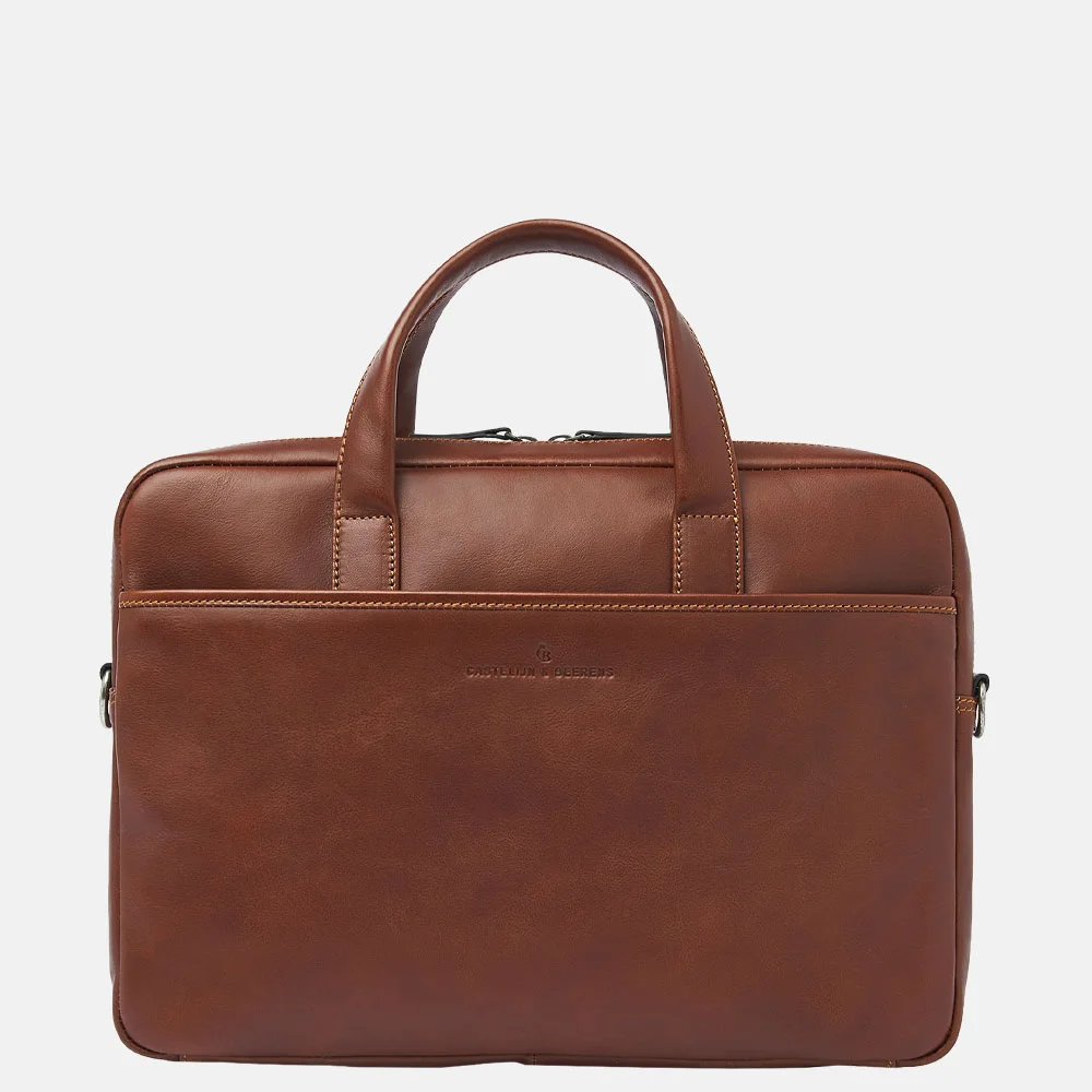 Castelijn en Beerens laptoptas 16.6 inch lichtbruin