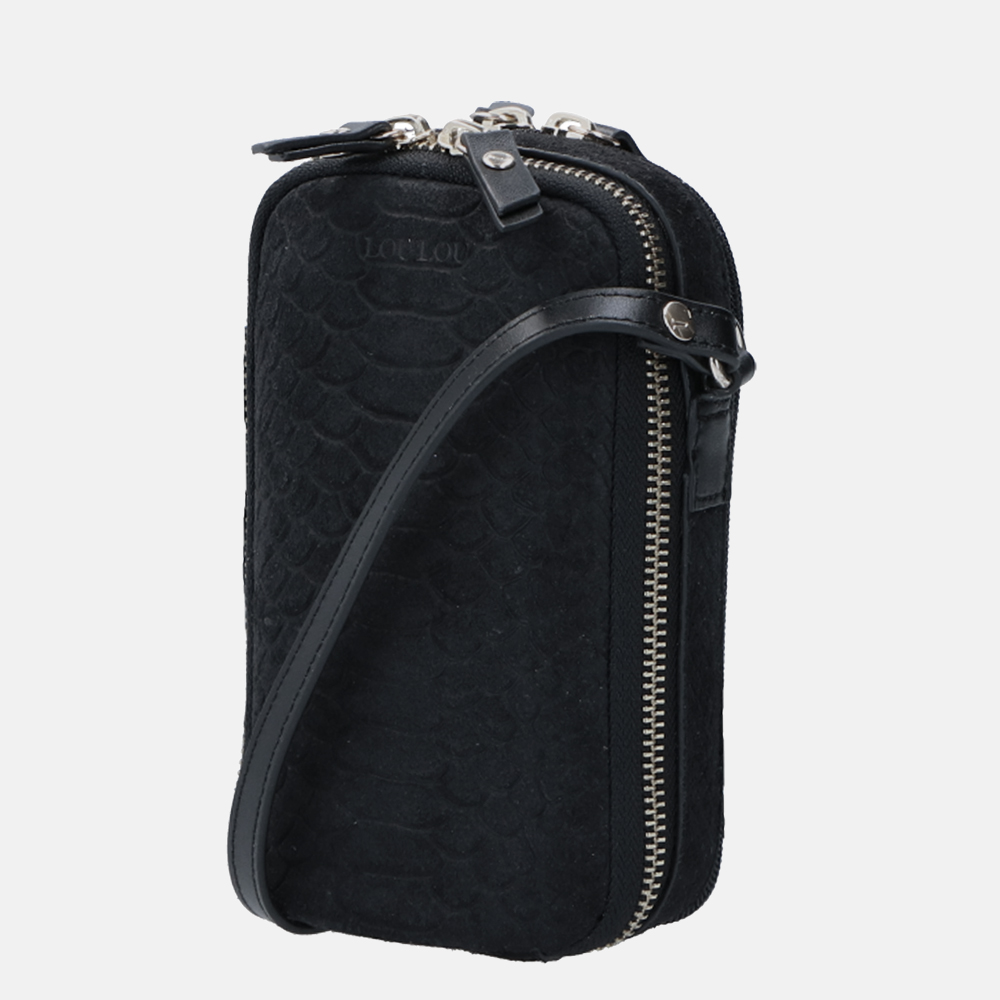 LouLou Essentiels Sugar Snake telefoontas  black bij Duifhuizen