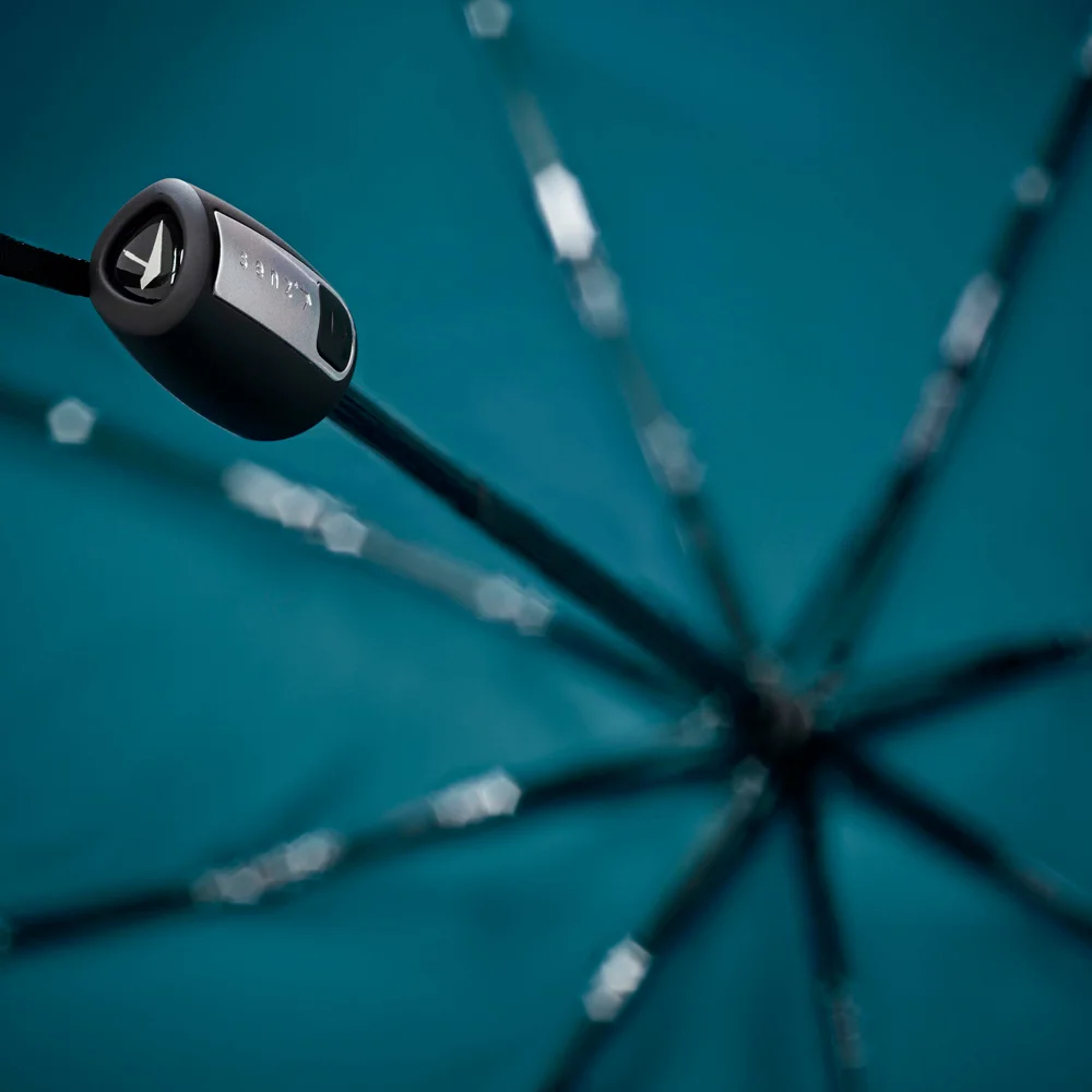 Senz automatic foldable stormparaplu lyons blue bij Duifhuizen