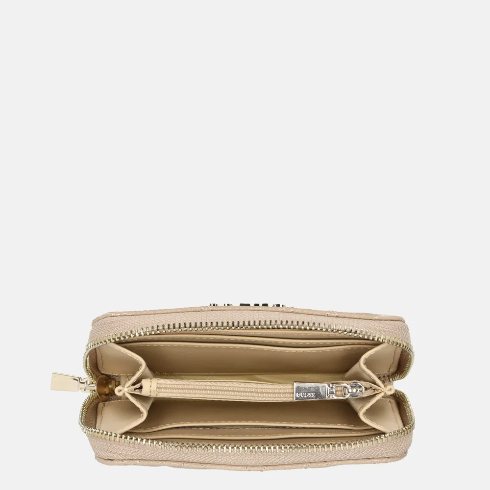 Guess Isemay portemonnee M pale mocha bij Duifhuizen