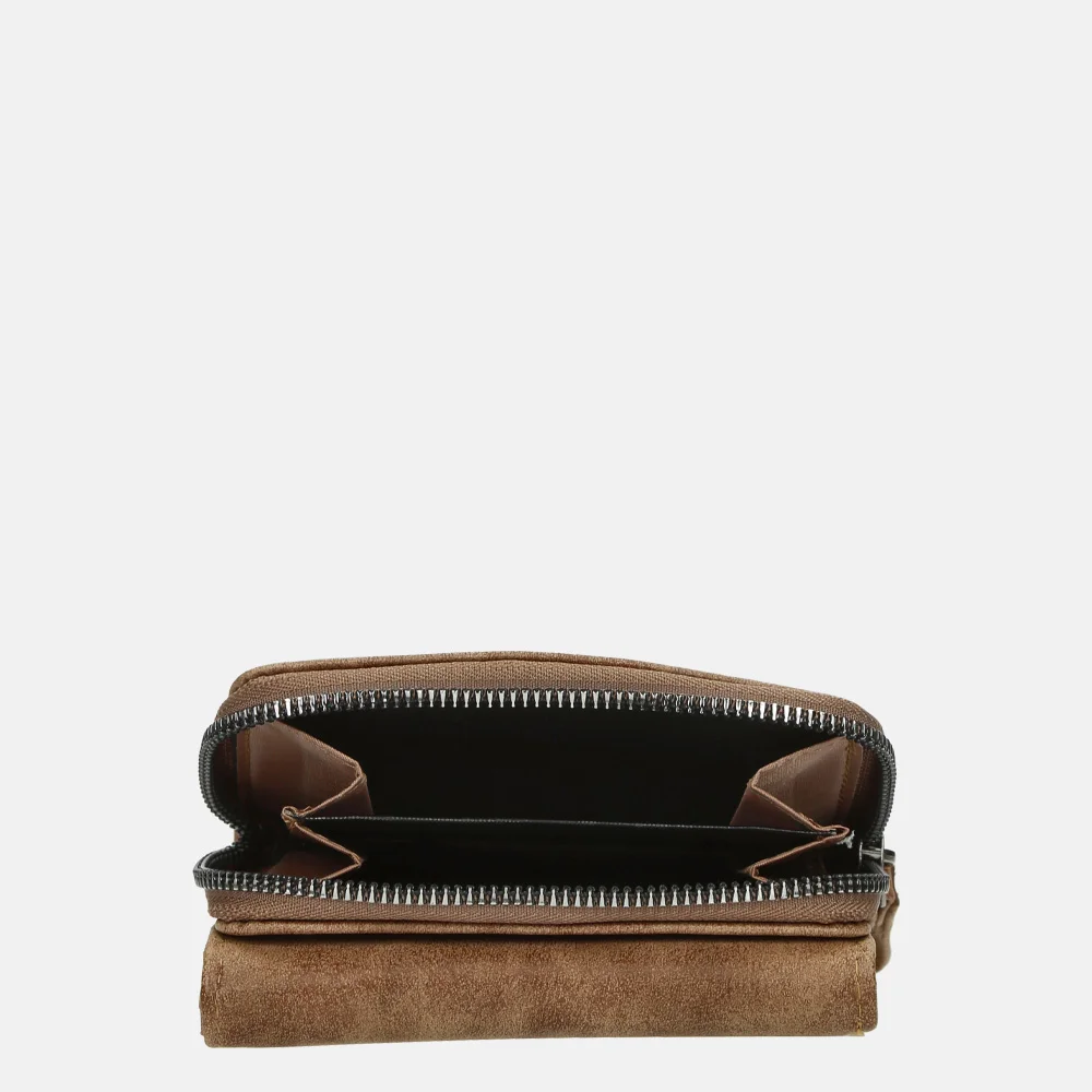 Enrico Benetti Zoë overslagportemonnee camel bij Duifhuizen